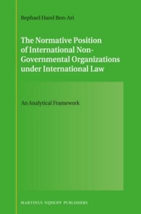 The Normative Position of International Non-Governmental Organizations Under International Law