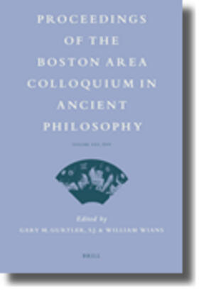 Proceedings of the Boston Area Colloquium in Ancient Philosophy