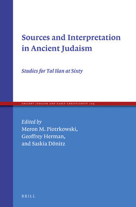 Sources and Interpretation in Ancient Judaism