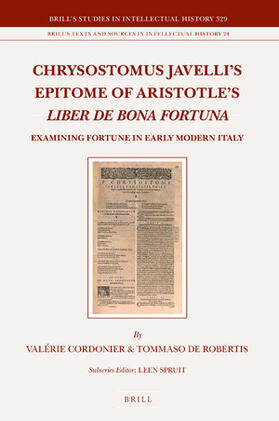 Chrysostomus Javelli's Epitome of Aristotle's Liber de Bona Fortuna