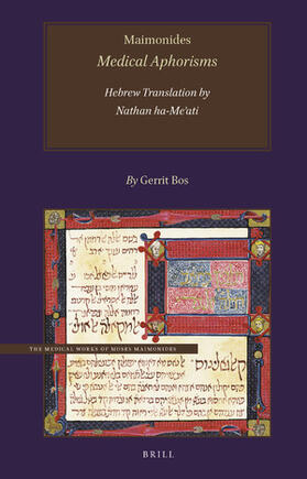 Maimonides, Medical Aphorisms, Hebrew Translation by Nathan Ha-Me&#702;ati