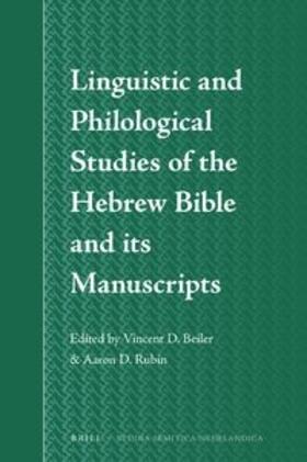 Linguistic and Philological Studies of the Hebrew Bible and Its Manuscripts
