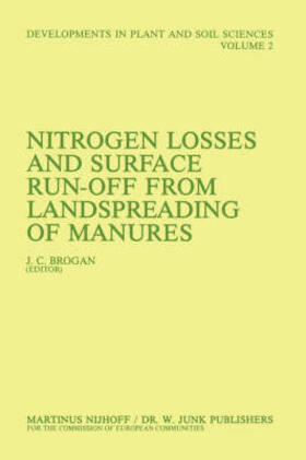 Nitrogen Losses and Surface Run-Off from Landspreading of Manures