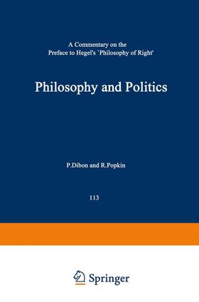 Philosophy and Politics