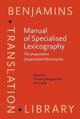 Manual of Specialised Lexicography