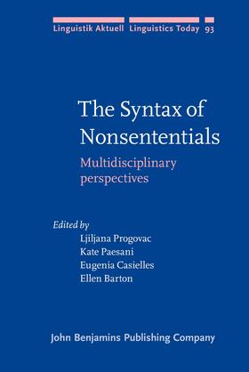 The Syntax of Nonsententials