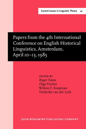 Papers from the 4th International Conference on English Historical Linguistics, Amsterdam, April 10–13, 1985