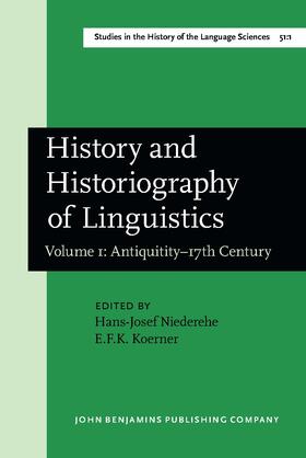 History and Historiography of Linguistics