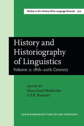History and Historiography of Linguistics