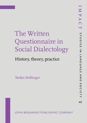 The Written Questionnaire in Social Dialectology