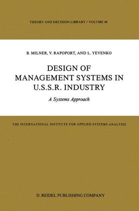 Design of Management Systems in U.S.S.R. Industry