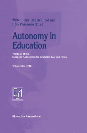 Autonomy in Education