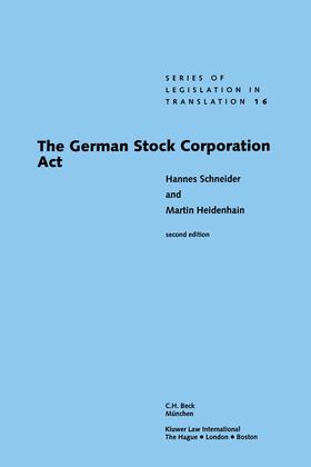 The German Stock Corporation ACT, Second Edition