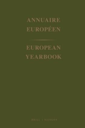 European Yearbook / Annuaire Européen, Volume 46 (1998)