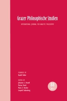 Grazer Philosophische Studien, Vol. 88 2013: International Journal for Analytic Philosophy
