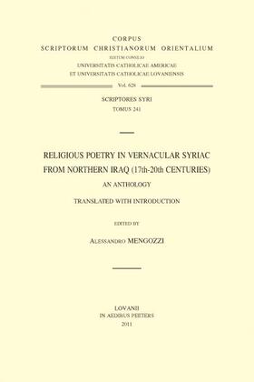 Religious Poetry in Vernacular Syriac from Northern Iraq (17th-20th Centuries). an Anthology: V.
