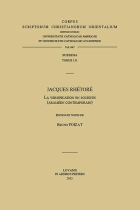 Jacques Rhetore: La Versification En Soureth (Arameen Contemporain)