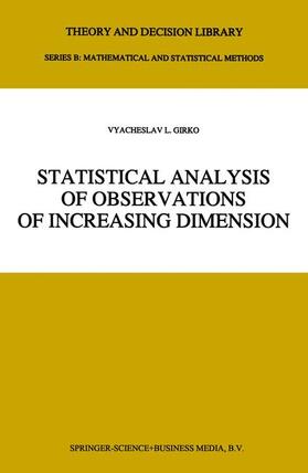 Statistical Analysis of Observations of Increasing Dimension