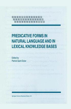 Predicative Forms in Natural Language and in Lexical Knowledge Bases