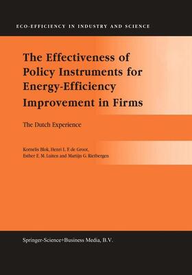 The Effectiveness of Policy Instruments for Energy-Efficiency Improvement in Firms