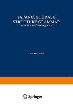 Japanese Phrase Structure Grammar