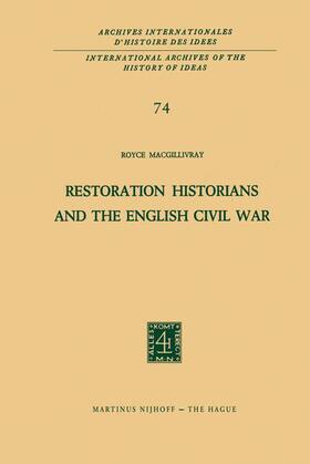 Restoration Historians and the English Civil War