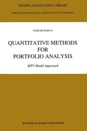 Quantitative Methods for Portfolio Analysis