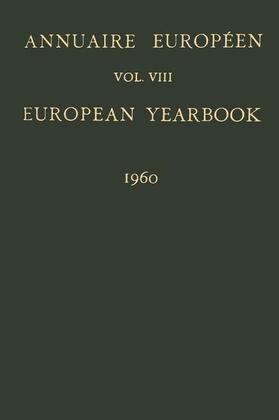 Annuaire Européen / European Yearbook