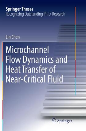 Microchannel Flow Dynamics and Heat Transfer of Near-Critical Fluid