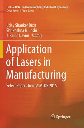 Application of Lasers in Manufacturing