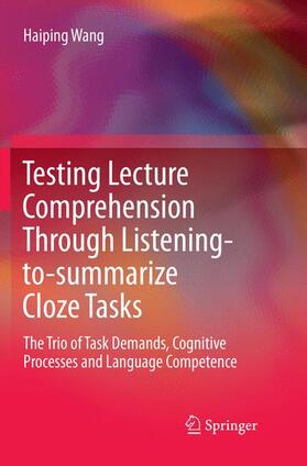 Testing Lecture Comprehension Through Listening-to-summarize Cloze Tasks