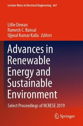 Advances in Renewable Energy and Sustainable Environment