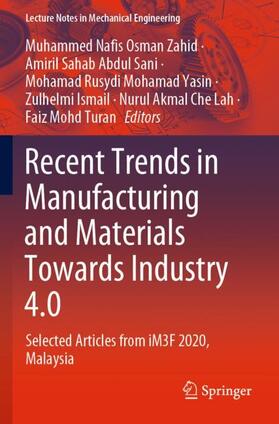 Recent Trends in Manufacturing and Materials Towards Industry 4.0