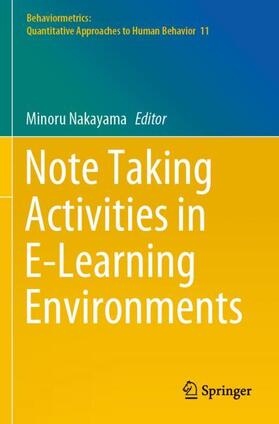 Note Taking Activities in E-Learning Environments