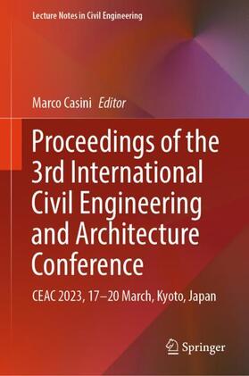 Proceedings of the 3rd International Civil Engineering and Architecture Conference