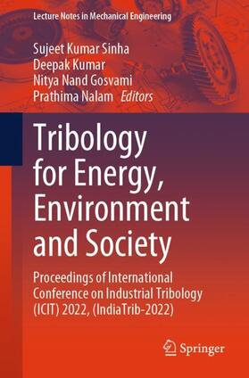 Tribology for Energy, Environment and Society