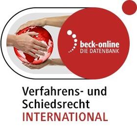 beck-online. Verfahrens- und Schiedsrecht INTERNATIONAL
