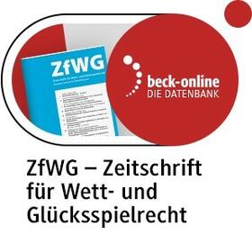beck-online. ZfWG Zeitschrift für Wett- und Glücksspielrecht