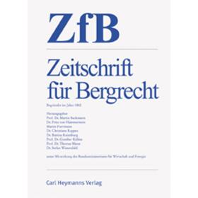 ZfB - Zeitschrift für Bergrecht