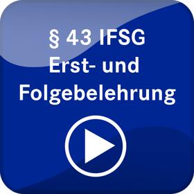 Schulung und Belehrung nach §43 IFSG (Deutsch)