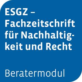 Beratermodul ESGZ - Fachzeitschrift für Nachhaltigkeit und Recht