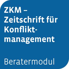 Beratermodul ZKM Zeitschrift für Konfliktmanagement