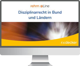 Disziplinarrecht in Bund und Ländern online