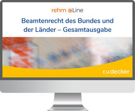 Beamtenrecht des Bundes und der Länder Gesamtausgabe online