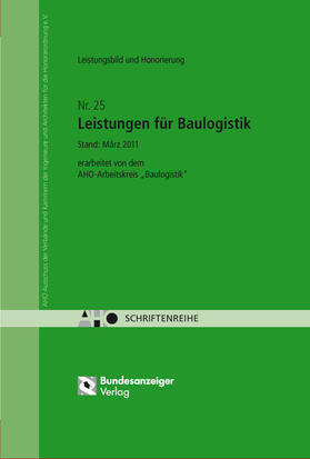 Leistungsbild und Honorierung - Leistungen für Baulogistik Onlineversion