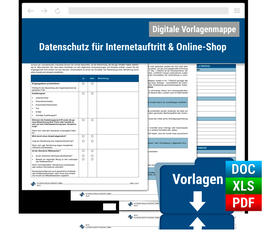 Dokumentenmappe: Datenschutz für Internetauftritt & Online-Shop