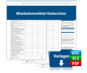 Mitarbeitermerkblatt Kinderschutz