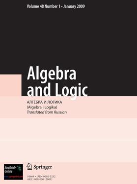 Algebra and Logic