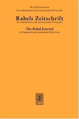Rabels Zeitschrift für ausländisches und internationales Privatrecht (RabelsZ)