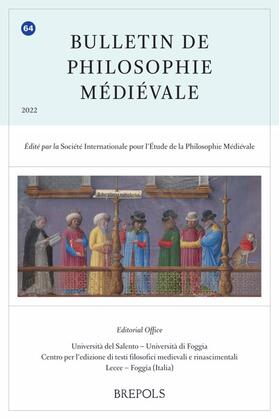 Bulletin de Philosophie Médiévale